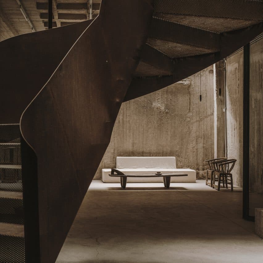 Studio Andrew Trotter designs penthouse and event space inside former Athens warehouse